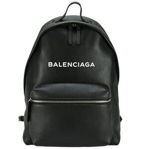Balenciaga Backpack Black Leather Logo